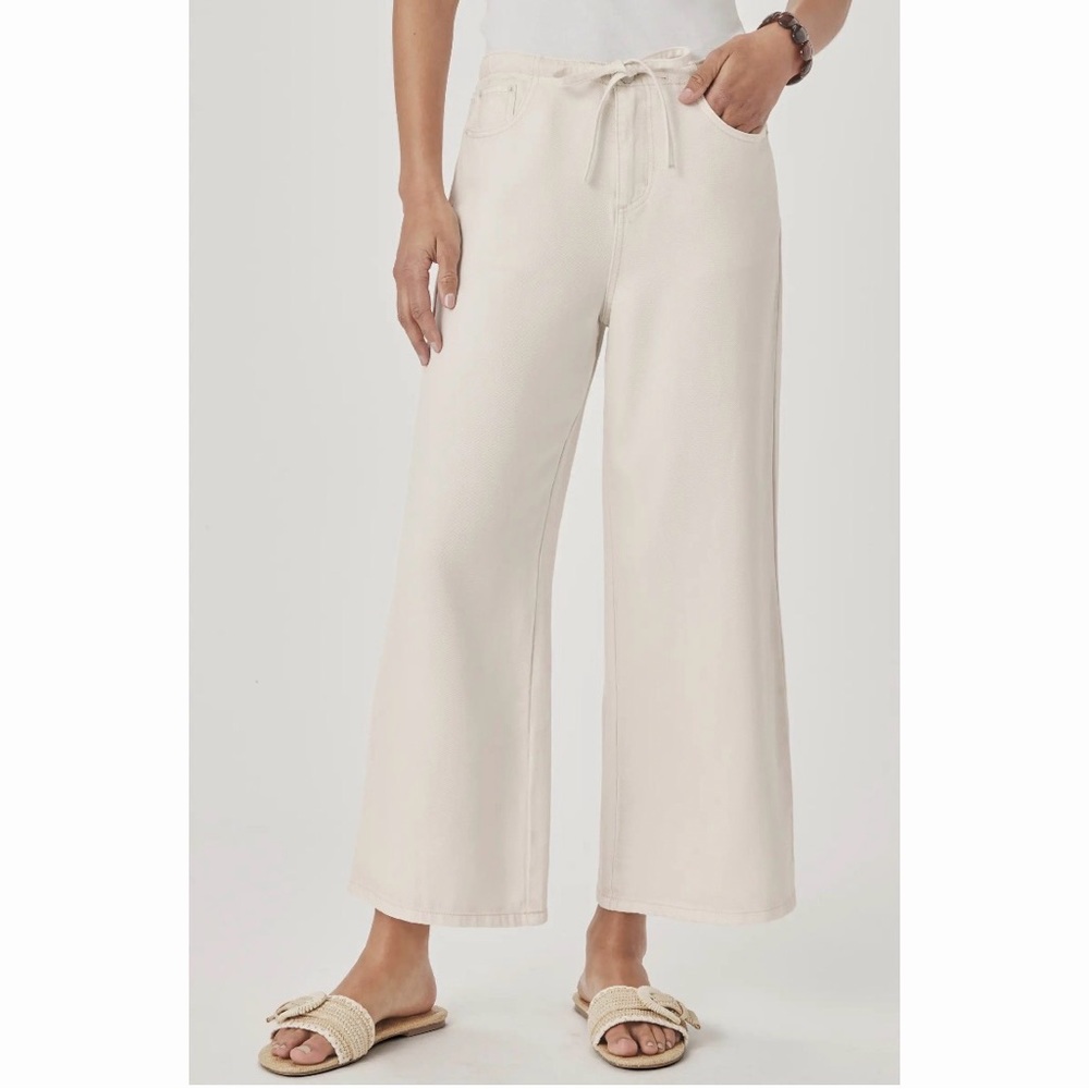 Splendid lounge wide leg crop jeans small nwt